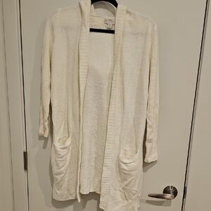 Barefoot Dreams Cream CozyChic Lite Cardigan